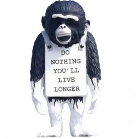 Monkey Sign, Black and White