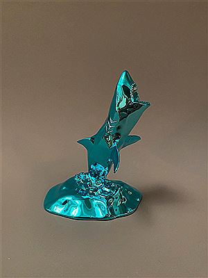 Shark Spirit. Aqua blue