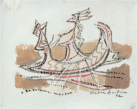 Untitled by Maria Leontina - Auction record, sale price, and art valuation. Compare with similar artists and explore comparable artworks.