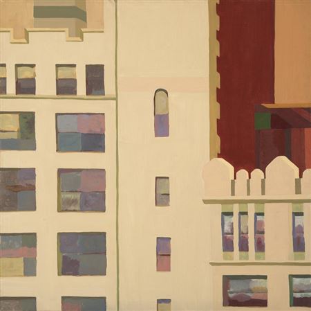 Sample artwork by Denise Green (Born 1946), known for abstract figure-still life - View similar artists and auction records