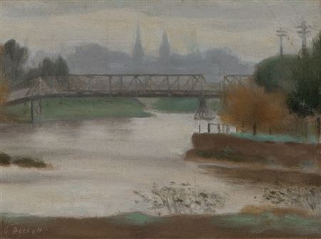 Studley Park Footbridge c.1924