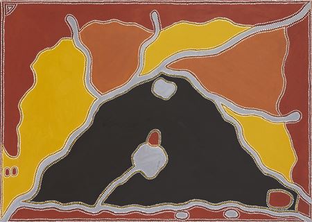 Sample artwork by Alan Griffiths (Born 1933), known for aboriginal art - View similar artists and auction records
