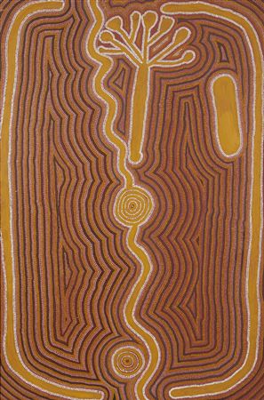 Sample artwork by Riley Major Tjangala (Born c.1948), known for aboriginal art - View similar artists and auction records