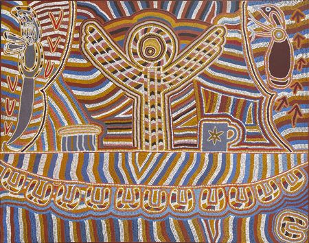 Last Supper by Linda Syddick Napaltjarri - Auction record, sale price, and art valuation. Compare with similar artists and explore comparable artworks.