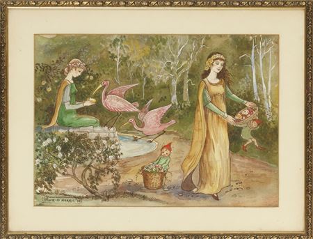 Helpful Pixies 1978 by Pixie O'Harris - Auction record, sale price, and art valuation. Compare with similar artists and explore comparable artworks.