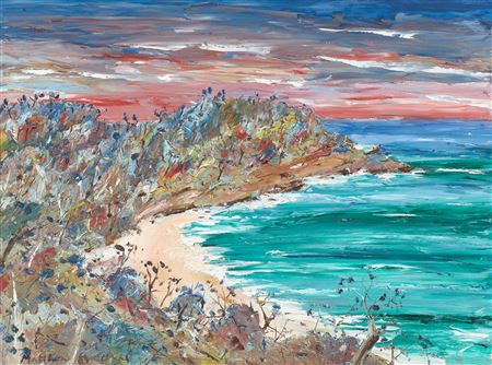Boomerang Beach 1985 by Matthew Perceval - Auction record, sale price, and art valuation. Compare with similar artists and explore comparable artworks.