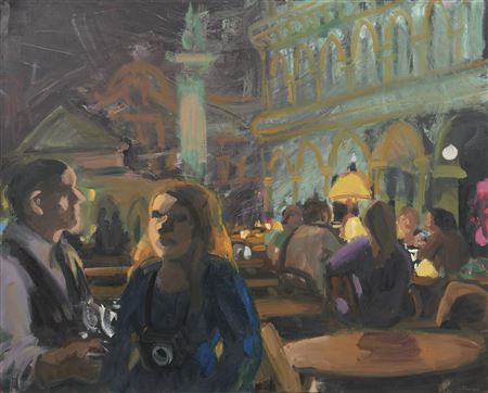 Tourists at Night, Piazza San Marco