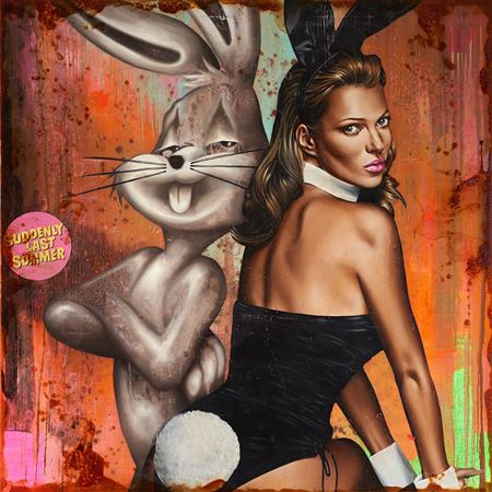Sample artwork by Jorg Doring (Born 1965), known for screen printing technique on canvas, pop art style - View similar artists and auction records