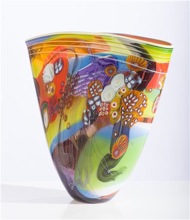 Untitled (Green Colorfield Vessel)