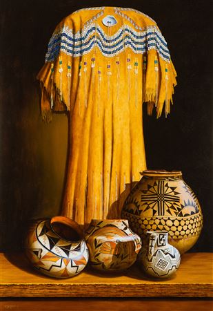 1840 Nez Perce Woman's Dress by Chuck Sabatino - Auction record, sale price, and art valuation. Compare with similar artists and explore comparable artworks.