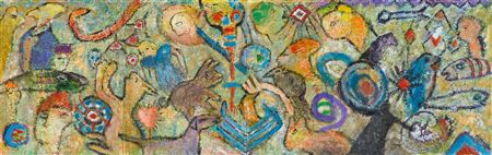 Cave Letters (quadriptych)