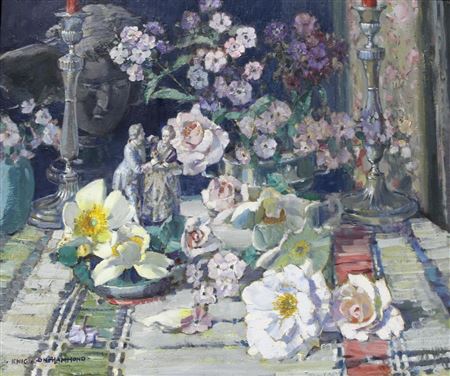 Sample artwork by Arthur Henry Knighton-Hammond (1875 - 1970), known for landscape, society portrait and industrial painting - View similar artists and auction records