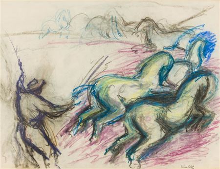 Circus Trial by Vilma Eckl - Auction record, sale price, and art valuation. Compare with similar artists and explore comparable artworks.