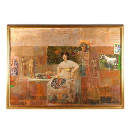 Homage to the Painter V. Bukovac II by Mersad Berber - Auction record, sale price, and art valuation. Compare with similar artists and explore comparable artworks.