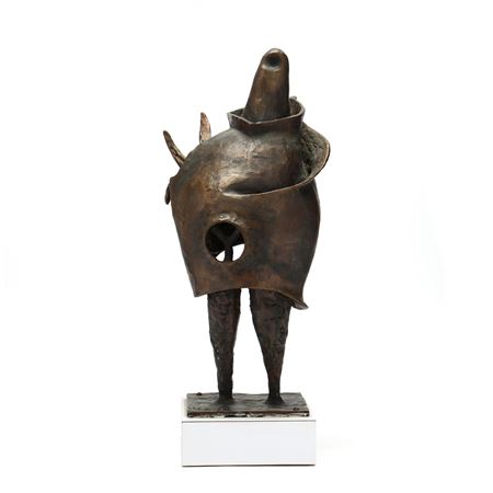Surrealist Figural Bronze Sculpture