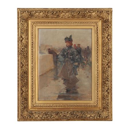 Figures on a Bridge by Ludek Marold - Auction record, sale price, and art valuation. Compare with similar artists and explore comparable artworks.