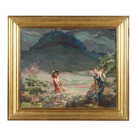Gladys and Errett in the Frederick Garden