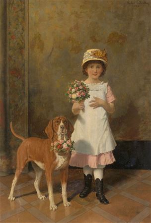Girl with Dog