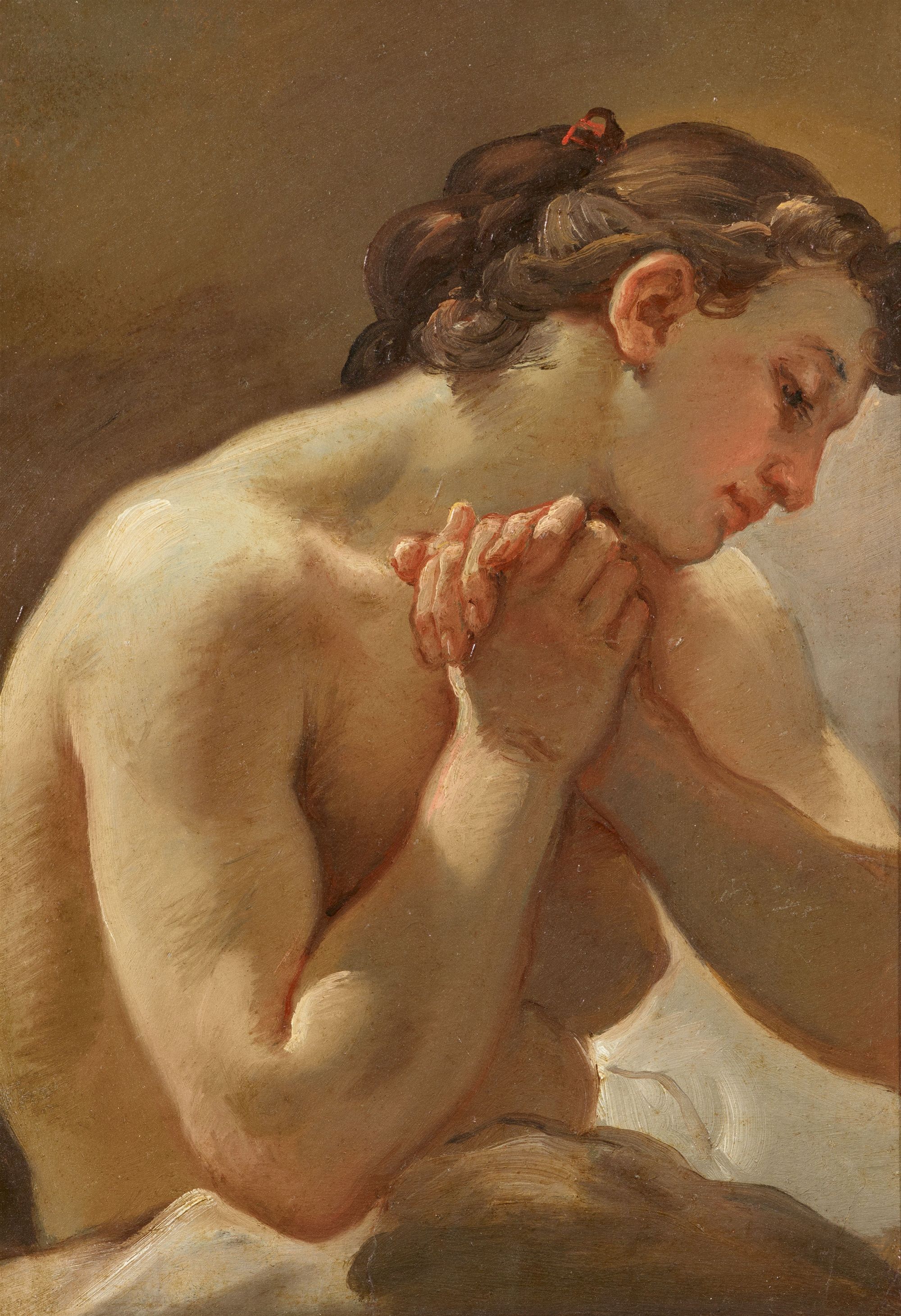 Study of a Female Figure in Profile