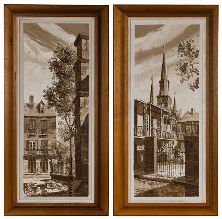 “Pirate Alley” and “Courtyard on Dumaine Street”