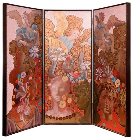 Untitled Three-Panel Floor Screen
