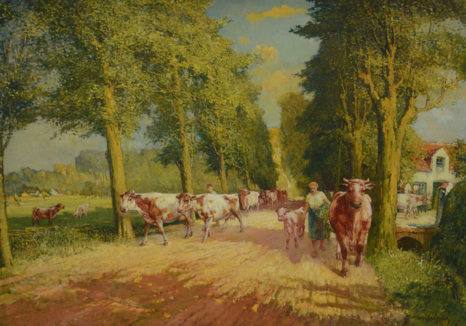 Landscape with cows