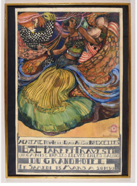 Ball with costume and transvestite (Poster project)