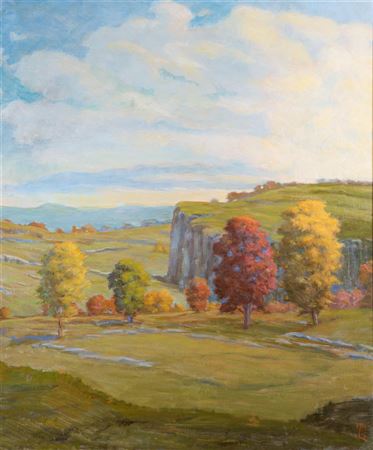 Landscape with Bluffs, Autumn