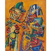 Cuarteto freejazzero by Jazzamoart - Auction record, sale price, and art valuation. Compare with similar artists and explore comparable artworks.