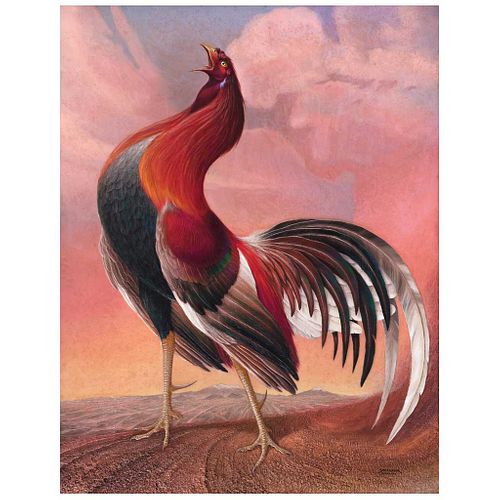 Victorious song, Tonatiuh by Luis Strempler - Auction record, sale price, and art valuation. Compare with similar artists and explore comparable artworks.