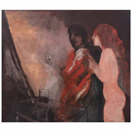 En el estudio del pintor by Francisco Corzas - Auction record, sale price, and art valuation. Compare with similar artists and explore comparable artworks.