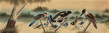 Australian Eleven by Herbert Hepburn Calvert - Auction record, sale price, and art valuation. Compare with similar artists and explore comparable artworks.