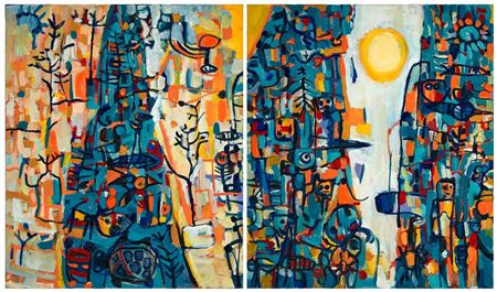 Waterways, 2002 (diptych)
