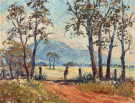 Figure in Country Landscape