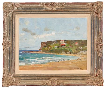 Sample artwork by James Muir Auld (1879 - 1942), known for harbor scenes, landscape, portrait and figure painting, drawings - View similar artists and auction records