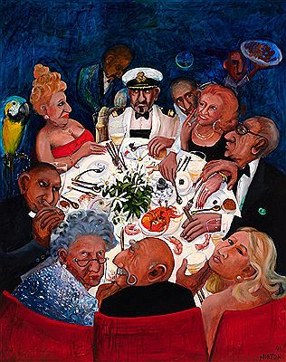 The Captain's Table by Helen Norton - Auction record, sale price, and art valuation. Compare with similar artists and explore comparable artworks.