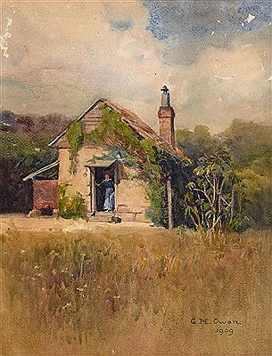 Cottage, 1909 by Gladys Mary Owen - Auction record, sale price, and art valuation. Compare with similar artists and explore comparable artworks.