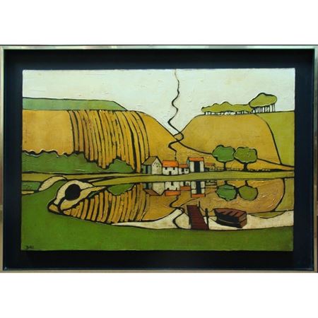 'Farmhouse by a Lake'