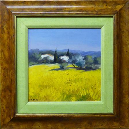 Yellow Field by Victor Zarou - Auction record, sale price, and art valuation. Compare with similar artists and explore comparable artworks.