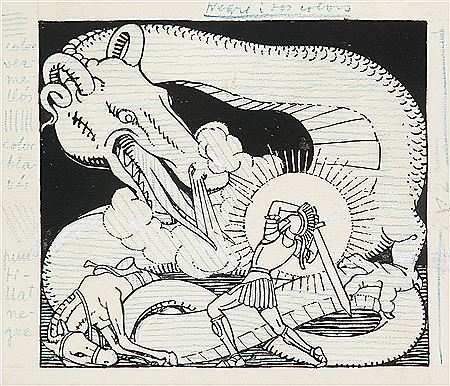 "Sant Jordi" (Saint George) by Joan Junceda - Auction record, sale price, and art valuation. Compare with similar artists and explore comparable artworks.
