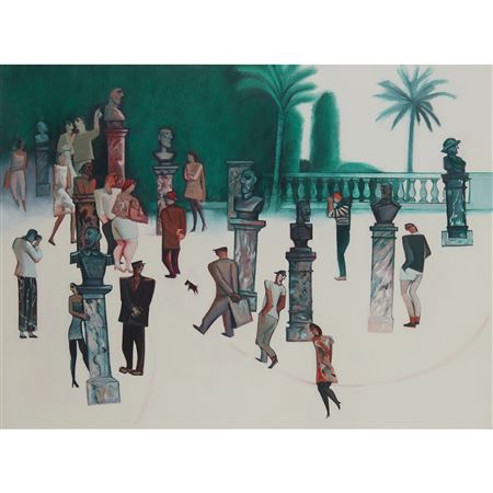 Sample artwork by Willie Rodger (Born 1930), known for painting - View similar artists and auction records