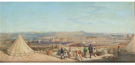 THE ARTILLERY AND INDIAN CAVALRY CAMP AT SAN ANTONIO, ATTARD; 'The Infantry Camp at Lazaretto, Malta'(2)