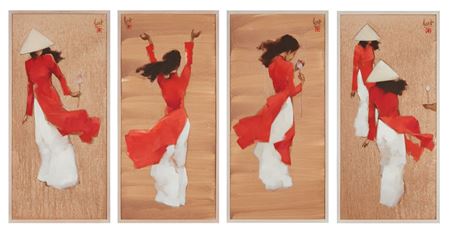 Sample artwork by Thanh Binh Nguyen (Born 1954), known for portrait, nude figure - View similar artists and auction records