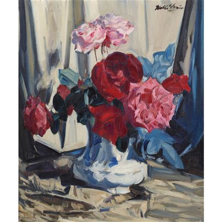 STILL LIFE OF ROSES by Walter Graham Grieve - Auction record, sale price, and art valuation. Compare with similar artists and explore comparable artworks.