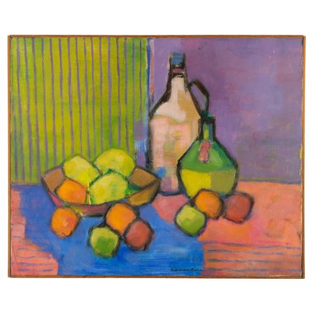 Bottles and fruit