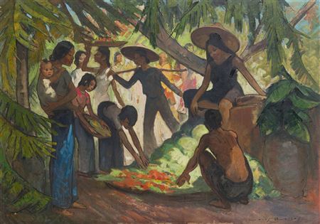 Market in Tonkin
