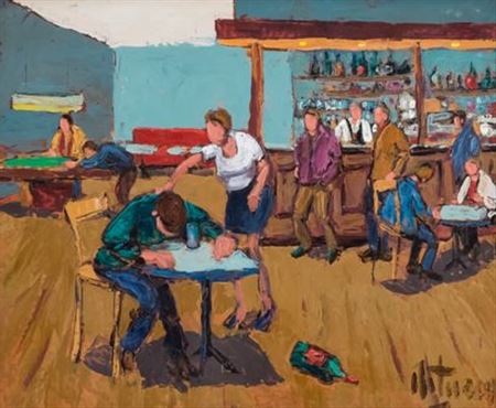 Intérieur de bar by Arnaud Leturcq - Auction record, sale price, and art valuation. Compare with similar artists and explore comparable artworks.