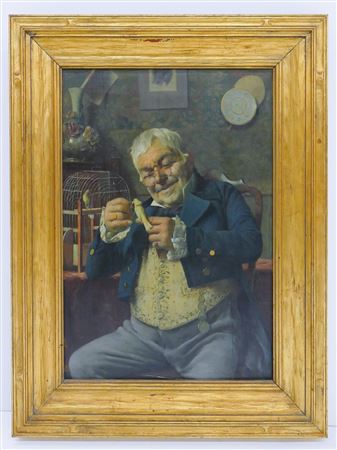 'Gentleman with Parakeet'