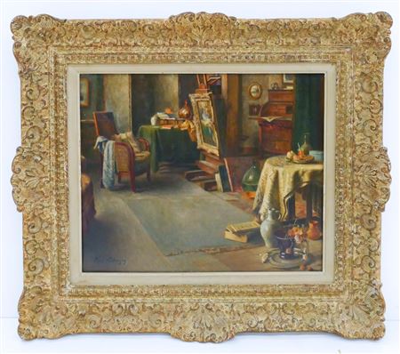 Artist's Studio Interior Scene