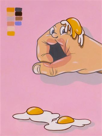 'UNTITLED EGGS' PAINTING, 2019